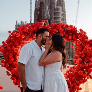 # Marriage Proposal with Sagrada Familia