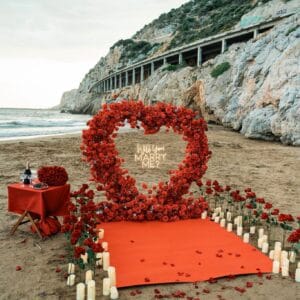 # Beach Marriage Proposal in Spain